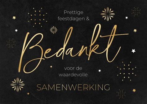 Zakelijk Bedankje Kerst Fijne Samenwerking Kaartje2go