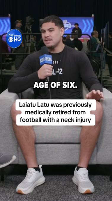 Laiatu Latu Was Previously Medically Retired From Football With A Neck