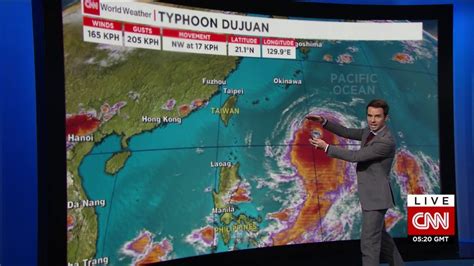 Typhoon Dujuan Intensifies On Way To Taiwan Cnn Video