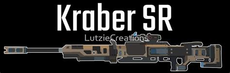 "Apex Legends Kraber Sniper Rifle Black" by LutzieCreations | Redbubble