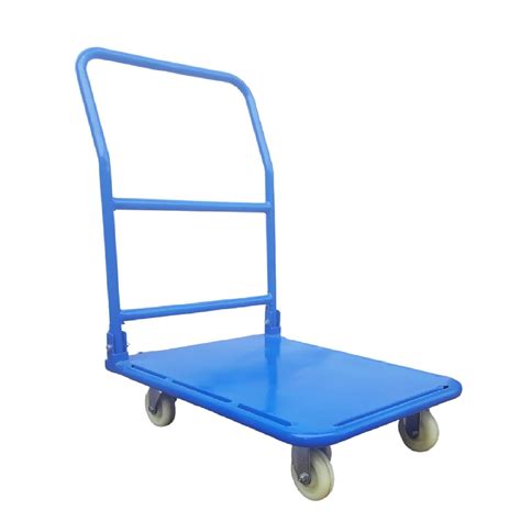 Akura Mild Steel Foldable Platform Trolley Blue Amazon In