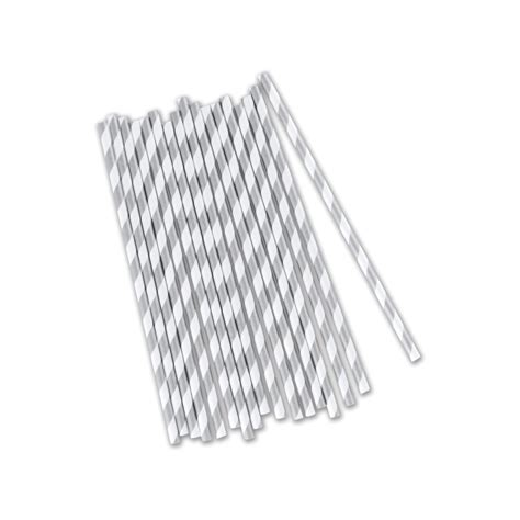 Mermaid Theme Party Striped Paper Straws Set Ribbontique