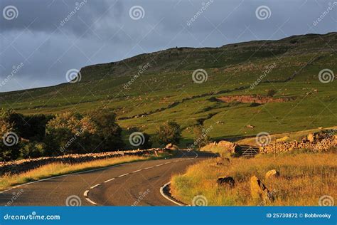 Yorkshire Country Road Sunset Stock Photo Image Of Sunset Travel