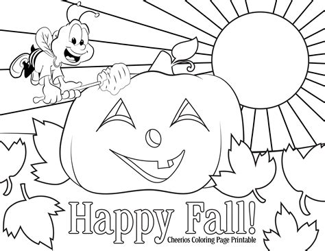 Happy Fall Pages Coloring Pages