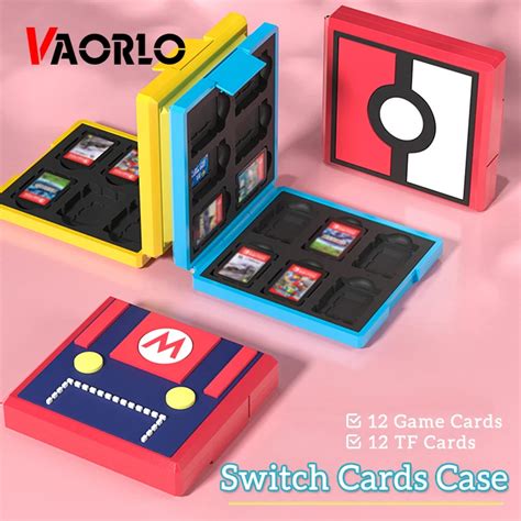 For Nintend Switch Accessories Portable Game Cards Case 12 In 1 Shockproof Hard Shell Cover