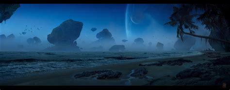 Dmitry Zaviyalov Matte Painting Concept Art Digital Alien