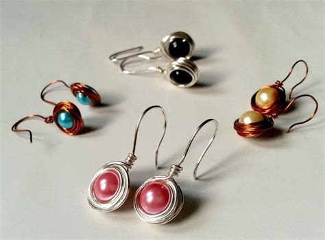 Simple Wire Wrapped Earrings · How To Make A Pair Of Wire Earrings