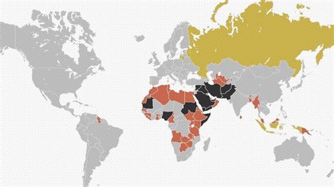 Carte Les Pays Où Lhomosexualité Est Encore Un Crime