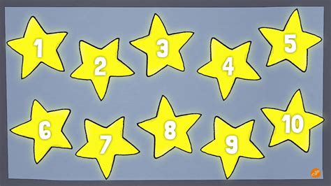 Counting Stars 1 To 10 Numbers And Counting Video For Kids