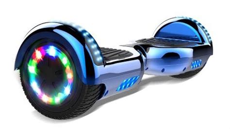 Deskorolka Elektryczna Hoverboard Chrom Blue Led Erli Pl