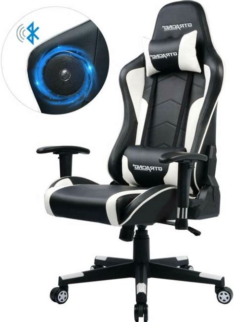 Gtracing Gaming Chair With Speakers Bluetooth Music Racing