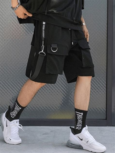 Men S Detachable Strap Pocket Cargo Shorts Anotherchill Moda Hip Hop