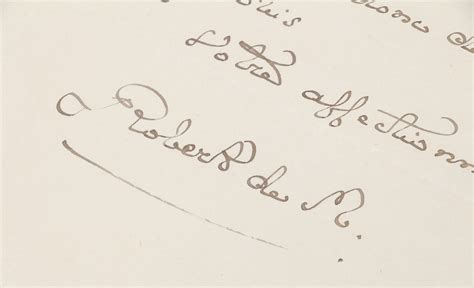 Lettre autographe signée de Robert de Montesquiou Mais mon Mont