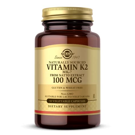 Naturally Sourced Vitamin K Mk Mcg Vegetable Capsules Bone