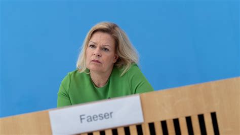 Bundesinnenministerin Faeser Vorschlag für verschärfte