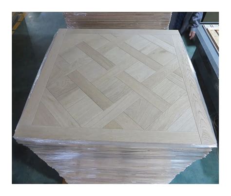 Unfinished Versailles European Oak Engineered Parquet Flooring With Internal Bevel China