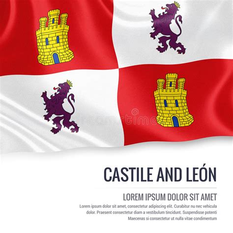 Spanish State Castile And Leon Flag Stock Illustration Illustration