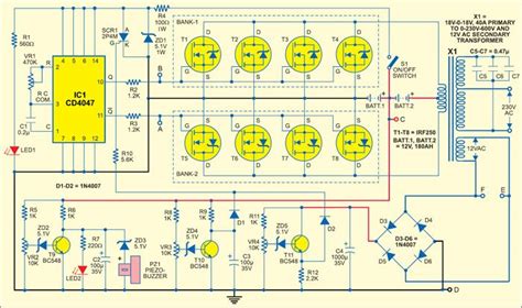 Inverter 500w Circuit Diagram