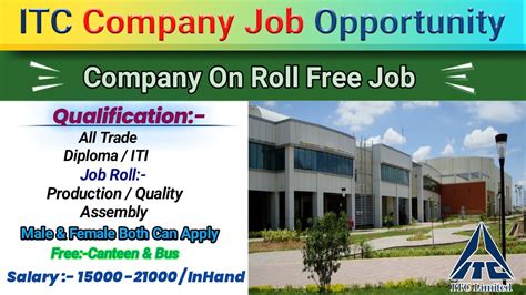 Itc Company Job Vacancy Job In Pune Only For Iti Diploma