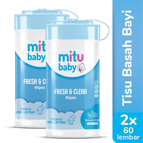 Jual Mitu Baby Fresh Clean Blossom Berry Bottle S X Tisu Basah