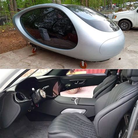 Futuristic Mercedes Benz Mbux Seat Pod Discovered At Recycling Plant