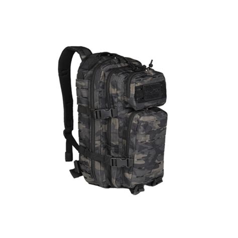 Mochila T Ctica Policial Assault Sm Miltec Laser Cut Dark Camo Tssm