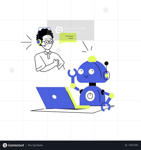 Virtual Assistant Animated Illustration Download In Json Lottie Or Mp4