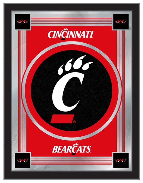 University Of Cincinnati Logo Wall Mirror Premium Ncaa Team Mirror