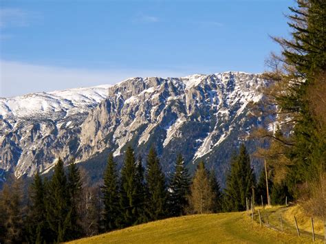 Lake Gosau Austria Lake Mountains Sky Scenery Alps HD Wallpaper