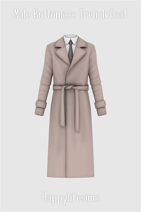 Trench Coat Cc For The Sims 4 Girls Guys Fandomspot