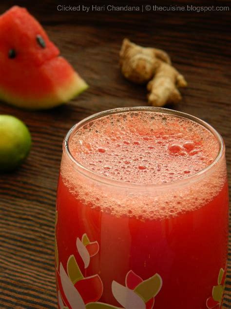 Watermelon, Ginger and Lemon Juice Recipe - Blend with Spices