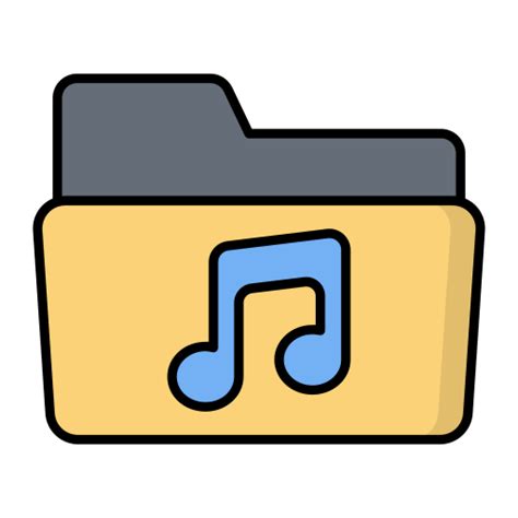 Music Folder Generic Color Lineal Color Icon