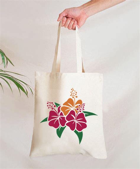 HAWAII HIBISCUS Tote Bag Flowers Bag HawaiiHibiscus Floral Etsy