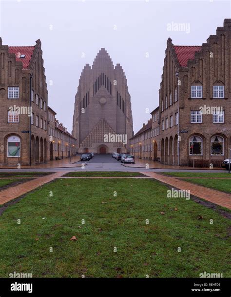 Beautiful And Majestic Grundtvigs Church Copenhagen Denmark With Unique