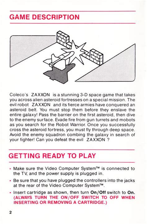 Atari 2600 Vcs Zaxxon Scans Dump Download Screenshots Ads Videos