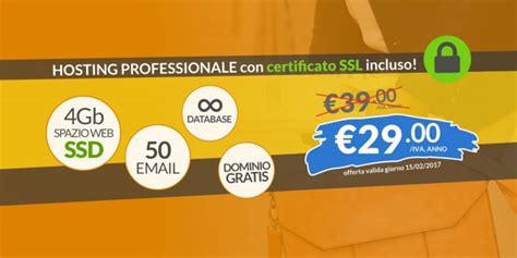 Hosting Professionale Crea Il Tuo Sito Web In Pochi Minuti Con Un