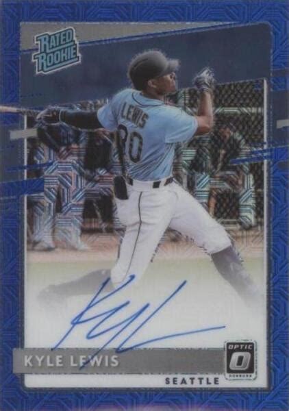 2020 Panini Donruss Optic Rated Rookie Signatures Blue Mojo Prizm