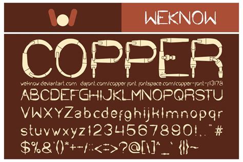 copper font | Creative Market