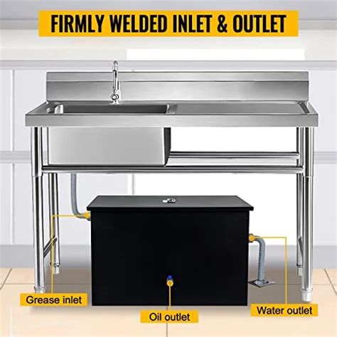 Pound Commercial Grease Trap Interceptor For Restaurant Under Sink