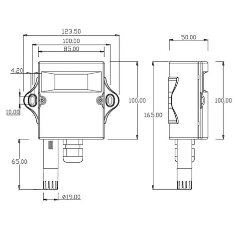 Tongdy Tgp Thp Wall Mounted Temperature Humidity Transmitter Lcd