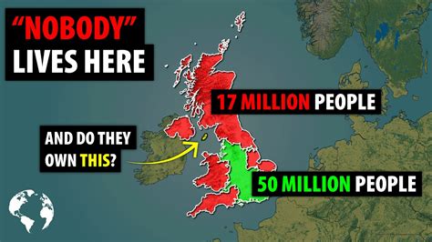 Why So Few People Live In Scotland Wales Northern Ireland Or