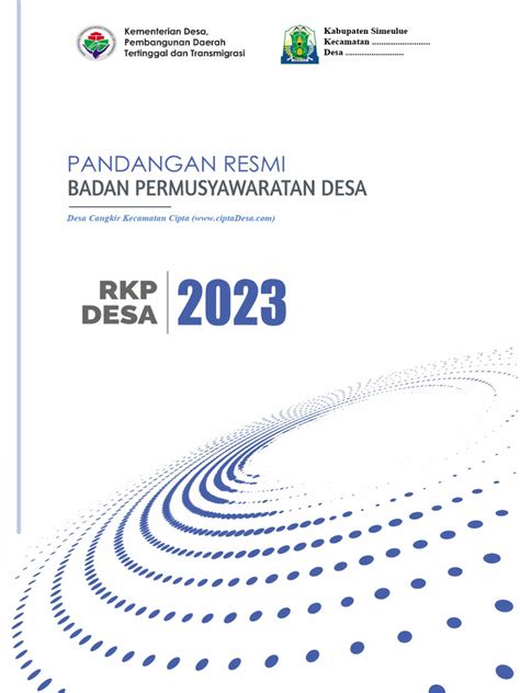 Pandangan Resmi Bpd Rkp Desa 2023 Pdf