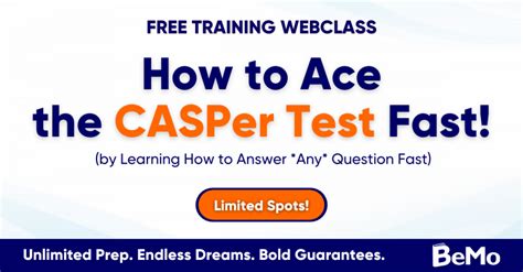 Free Casper Test Prep Training Webinar Bemo