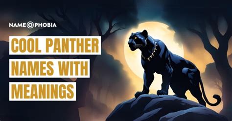 Top Panther Names Badass Unique With Meanings