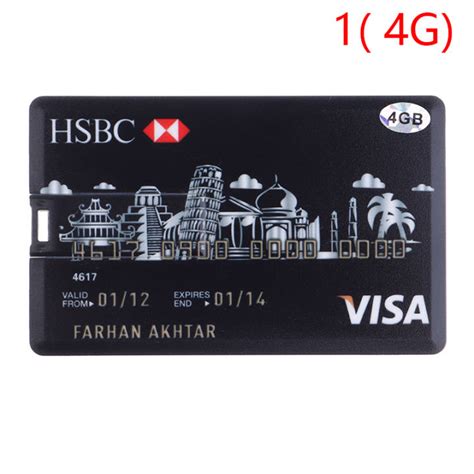 Legend Credit Card Master Cards HSBC American Express USB Flash 4GB 8GB