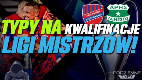 ELIMINACJE DO LIGI MISTRZÓW CZY RAKÓW POKONA ARIS ANALIZY I TYPY NA