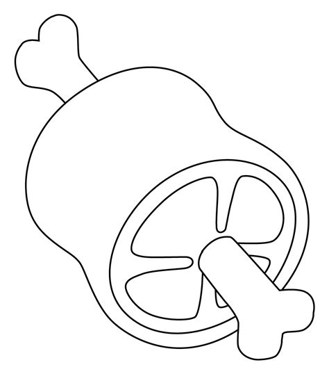 Meat On Bone Coloring Page Free Printable Coloring Pages Porn Sex Picture