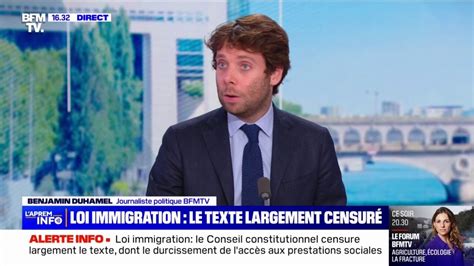 Loi immigration le texte largement censuré par le Conseil constitutionnel