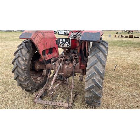 Massey Ferguson 165 Mk 1 Tractor 1965 Cw Pick Up Hitch Top Link Check Chains Ferguson Bar And