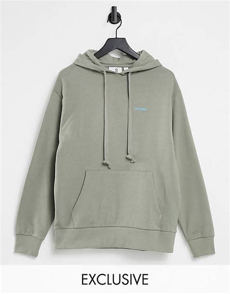 Collusion Unisex Logo Hoodie In Khaki Asos